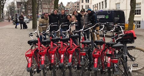Alquiler de bicicletas de 4 días en Ámsterdam con café de bienvenida